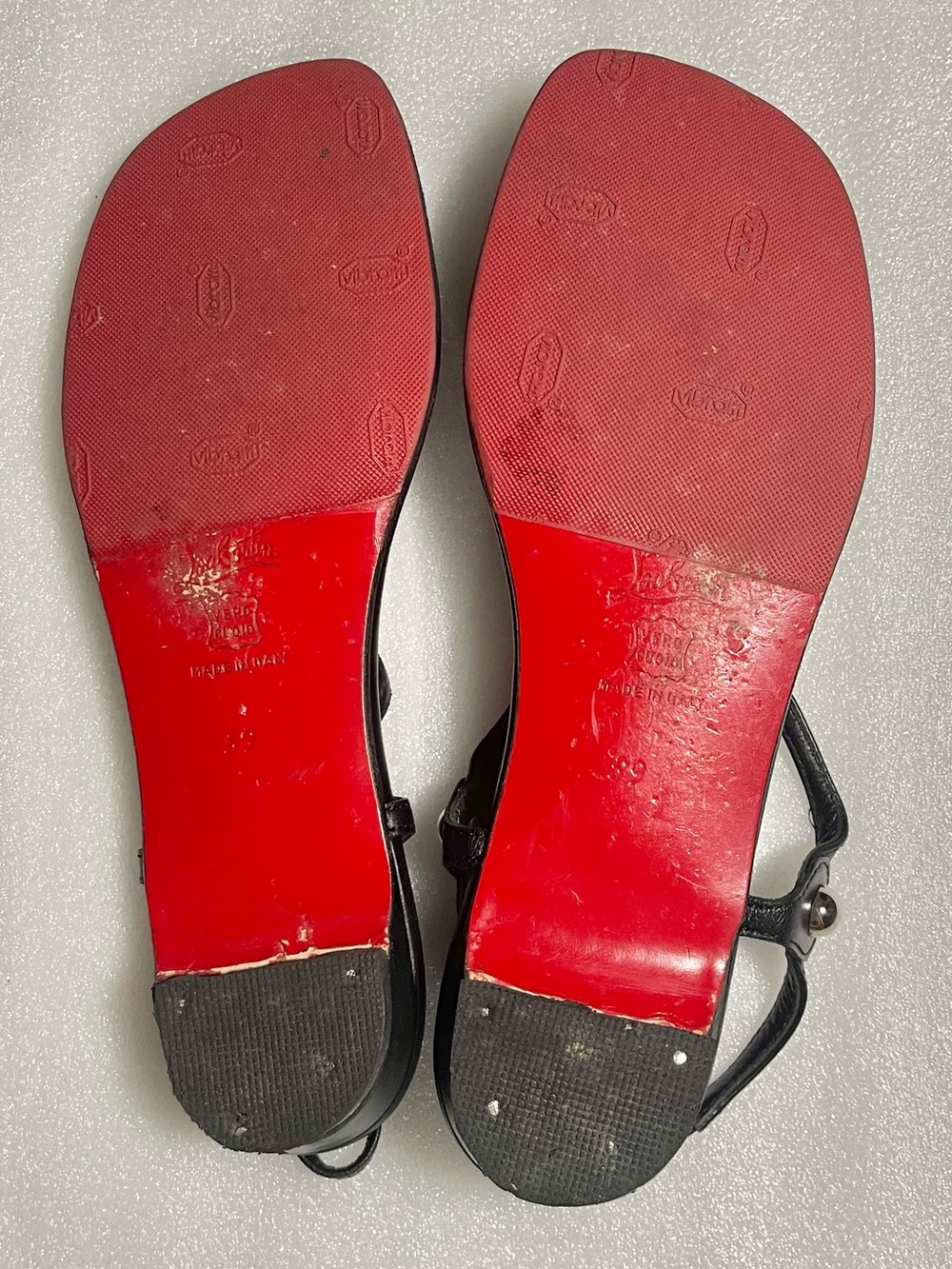 Christian Louboutin calfskin Jurassic nappa planet ball thong sandals - Picture 12 of 15